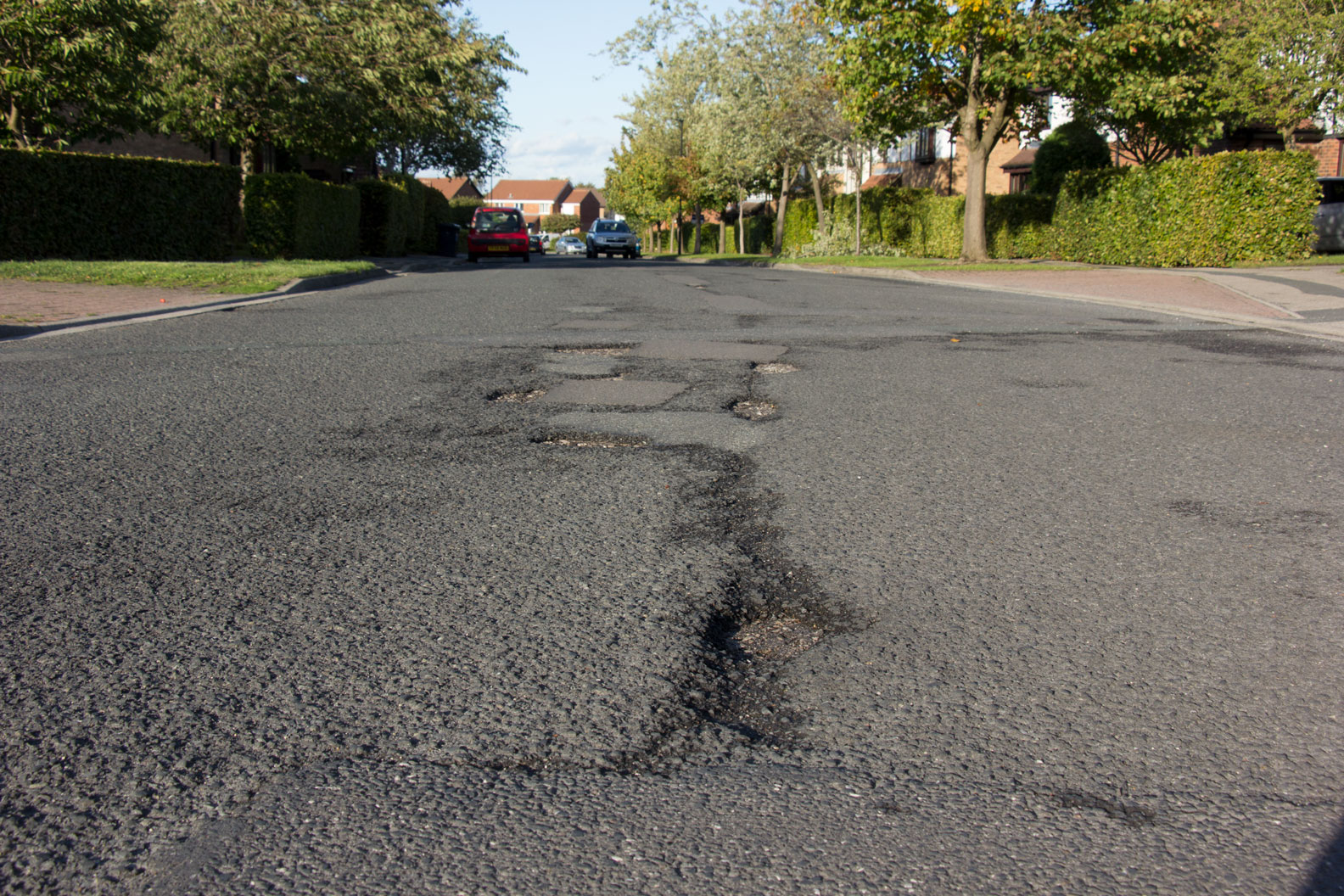 Arthurs Avenue, potholes