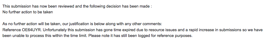 Response from Op Snap Response from Op Snap ref Audi OE64UYR