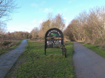 Railway triangle on the Barnsley to Old Moor bike ride
