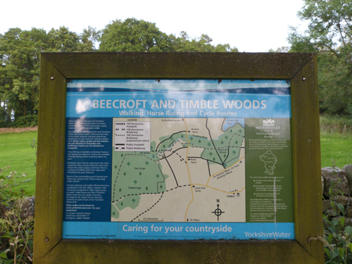 Beecroft Plantation bike trail information board