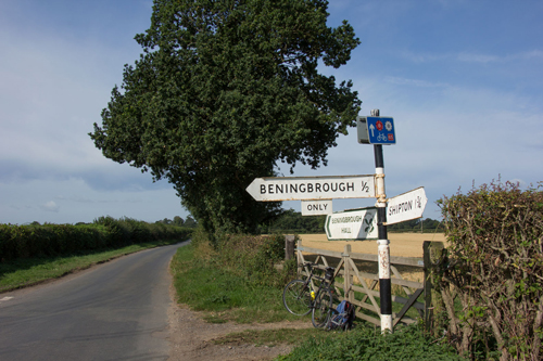 Junction on Beningbrough Lane