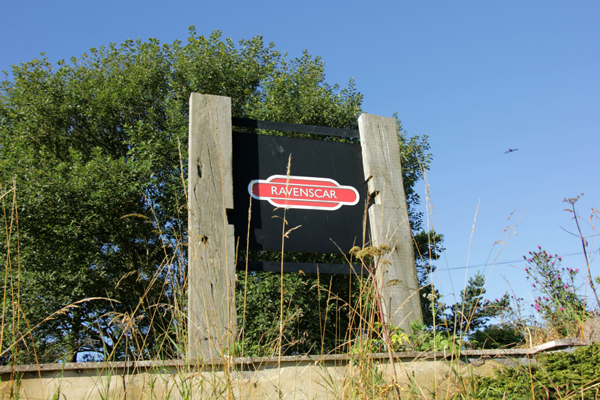 Sign at Ravenscar disused station