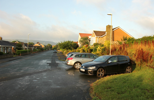 Parking bay on Lancaster Way, Scalby