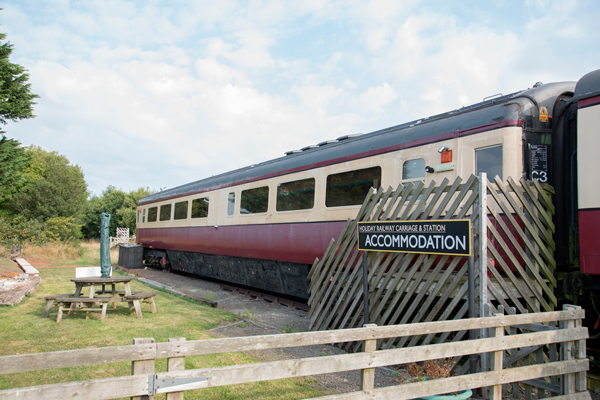 Hawsker railway carriage accommodation