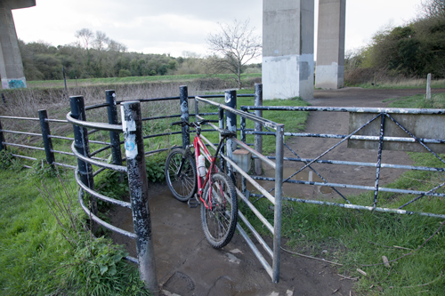 Strange gate by the river Don