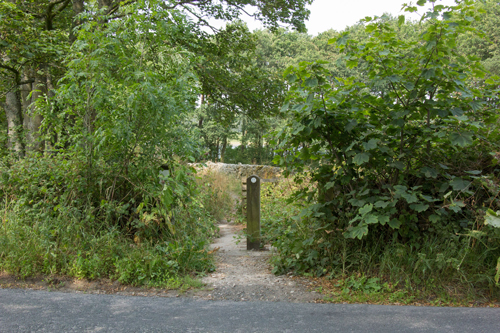 Start of bike trail near Fewston reservoir