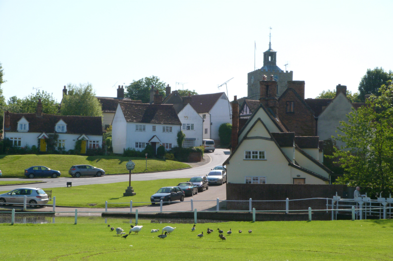 Finchingfield, on the route of Stage 3, Tour de France 2014