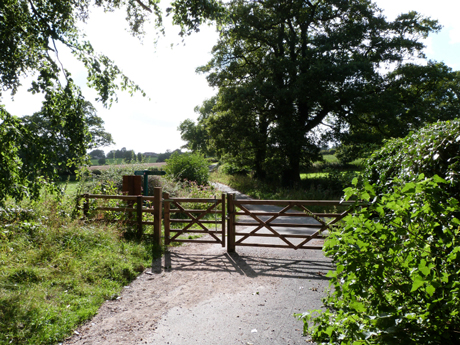 End of traffic-free Hollybank path