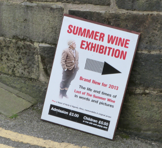 Holmfirth Last of the Summer Wine exhibition billboard