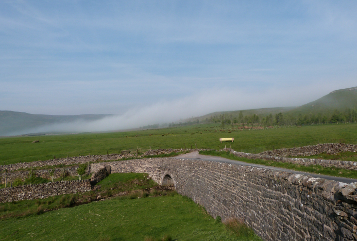 Bridge over Cray Gill, Kidstones ascent