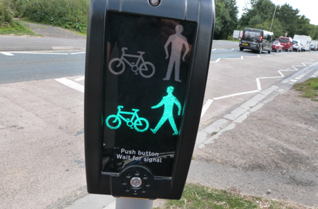 Pedestrian & cycle crossing over A61 near Ripley