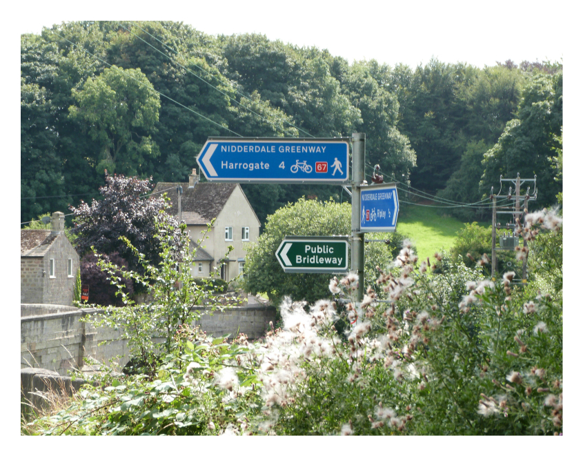 Sustrans cycle route signs