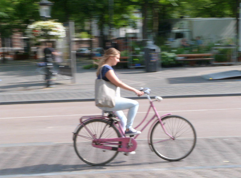 Cyclist in Utrecht