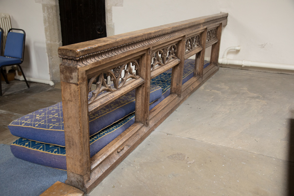 Altar rail, Pocklington church