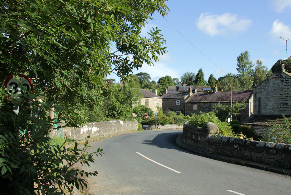 Bridge over Thornton Beck at Shaw Mills