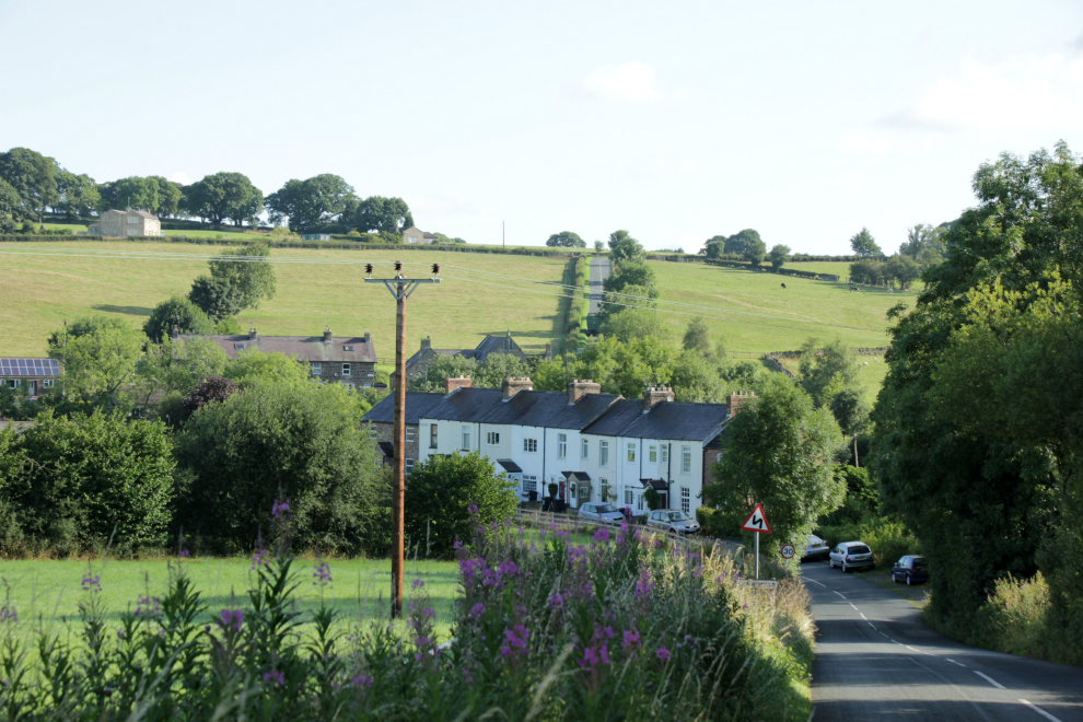 Shaw Mills, on the route of Stage 2, Tour de Yorkshire 2017