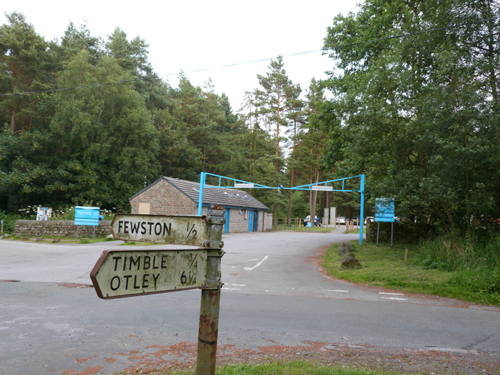Car park at Swinsty Moor Plantation