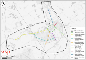 Thirsk Priority Active Travel Network map