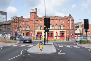 Sheffield's Dutch-style roundabout at West Bar