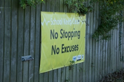 No Stopping sign outside a schools