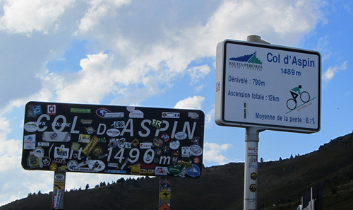 Top of the Col d'Aspin