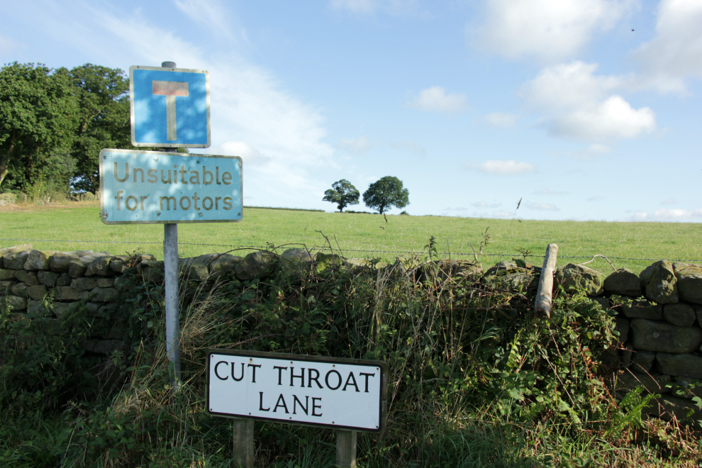 Cut Throat Lane, near Shaw Mills Cut Throat Lane, near Shaw Mills