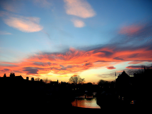 Great Ayton sunset Great Ayton sunset
