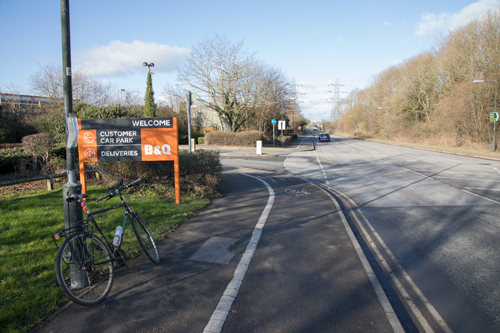 Cycle facility on Osbaldwick Link Road