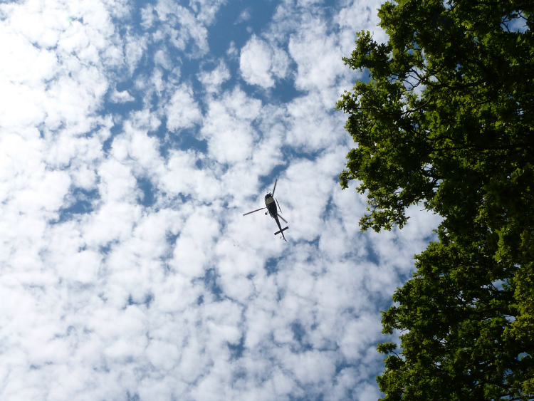Helicopter at Harewood Helicopter at Harewood