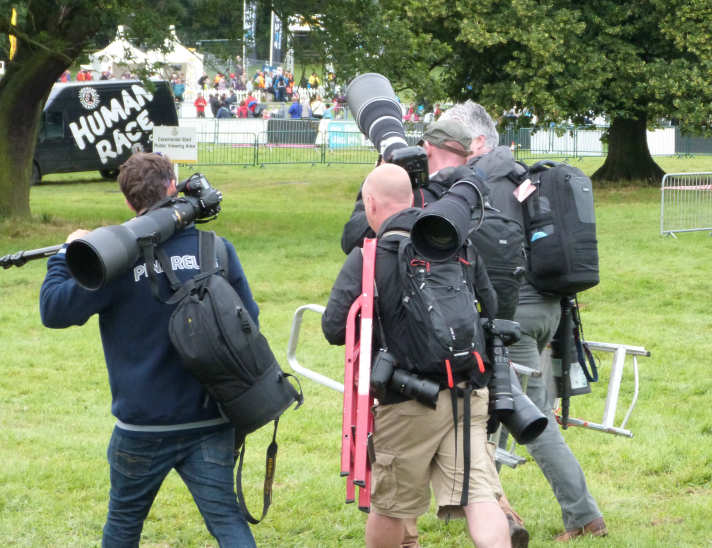 Press and photographers at Harewood Press and photographers at Harewood