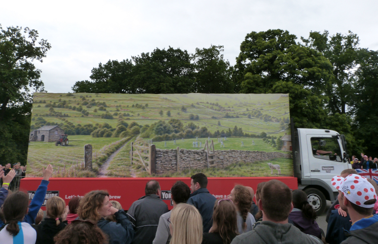 Yorkshire tea publicity van