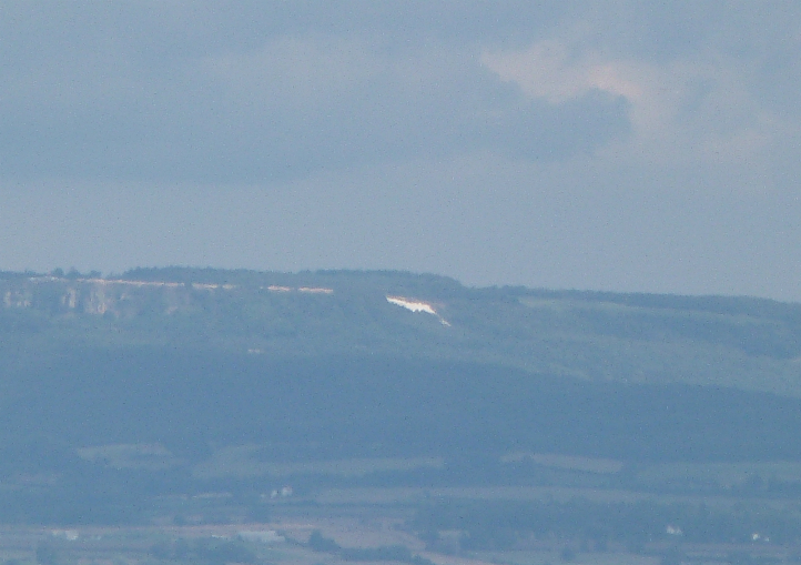 Distant view of the Kilburn White Horse Distant view of the Kilburn White Horse