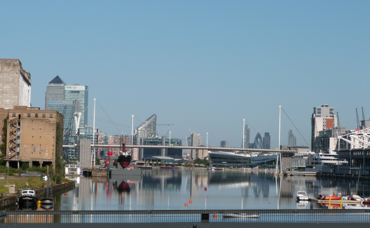 Royal Victoria Dock and Canary Wharf Royal Victoria Dock and Canary Wharf