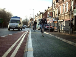 Cycle lane, Manchester