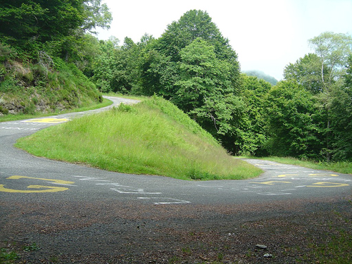 Hairpin on the Mur de Péguere