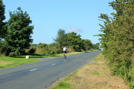 Cyclist in Harrogate