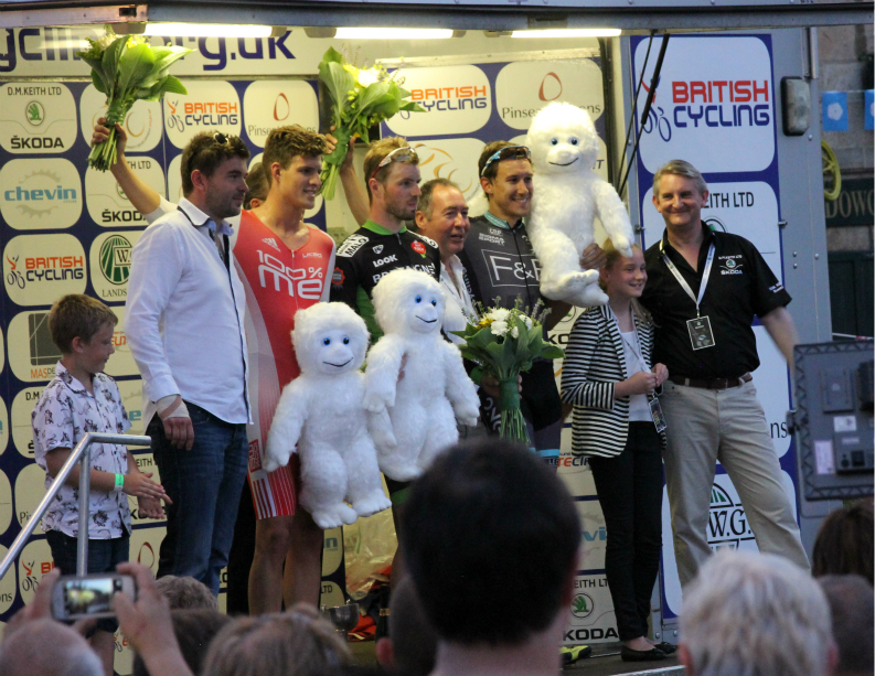 Podium, Otley cycle races 2015 Podium, Otley cycle races 2015