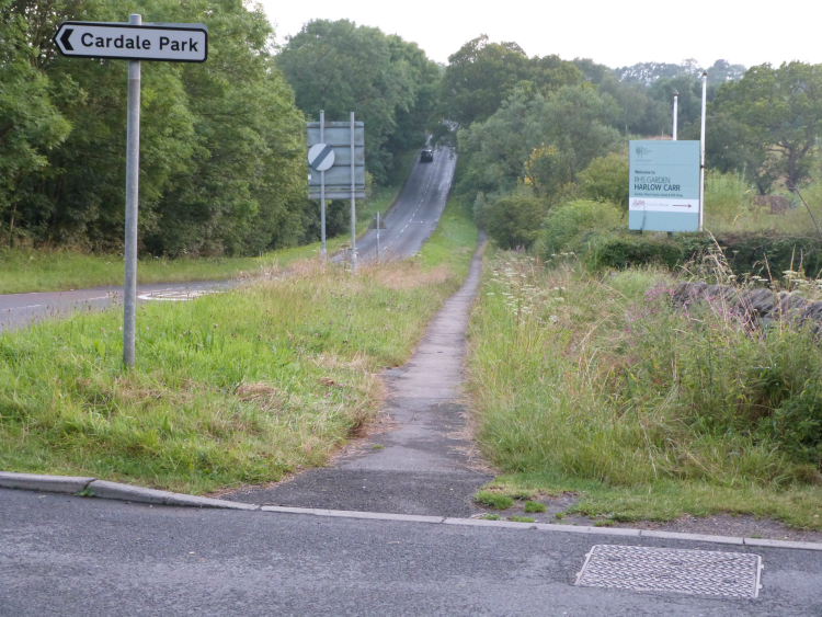 Path by Otley Road from Harlow Carr to Beckwithshaw