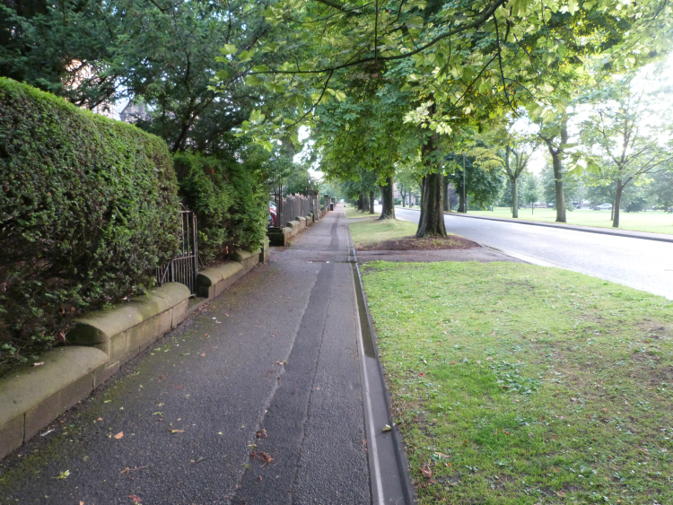 Pavement by Otley Road