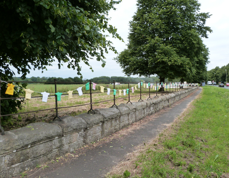 Tour de France bunting in Ripley