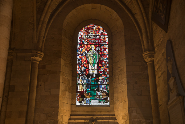 St Wilfrid in stained glass