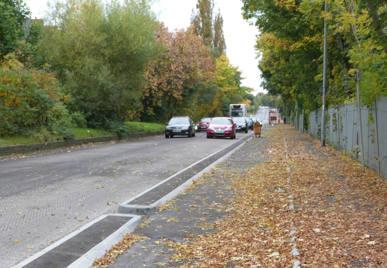 Type 1 cycle track, Cycle Superhighway, Armley Type 1 cycle track, Cycle Superhighway, Armley